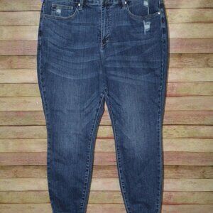 Judy Blue Hi-Waisted Tummy Control Clean Skinny Fit Denim 88417 Womens Size 20W